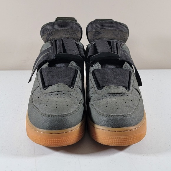 Nike Air Force 1 Low Utility Sequoia Sneakers Mens Size 10.5 - Picture 6 of 10